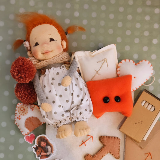 Zodiac Doll Package - The Brave Wanderer & Their Fire Friend